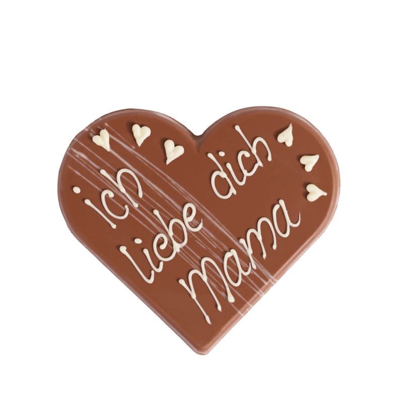 Coeur personnalisé chocolat au lait 100g