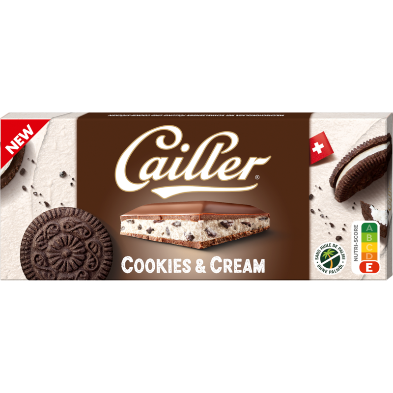 Tablette Cailler Cookie & Cream 96g