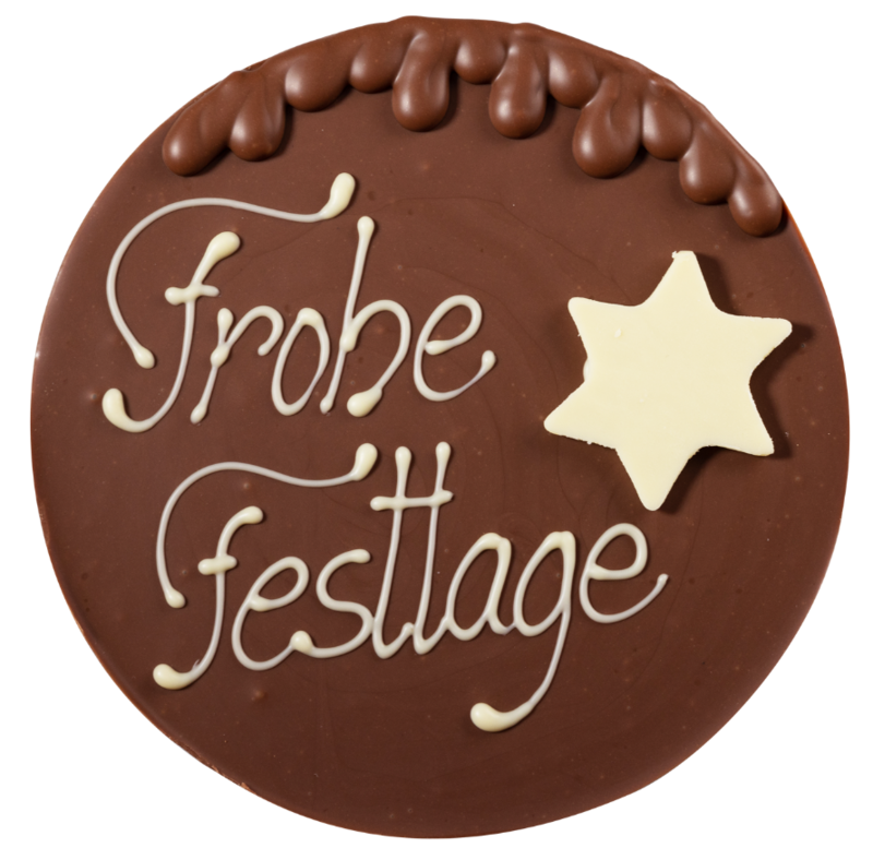 Boule de Noël en chocolat au lait - Frohe Festtage 100g