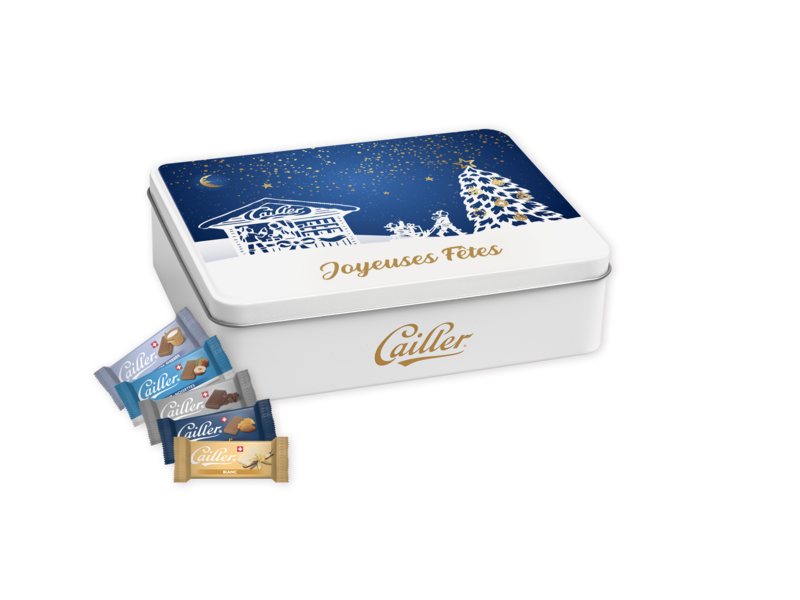 Metalldose Cailler Weihnachten 250g "Joyeuses Fêtes"