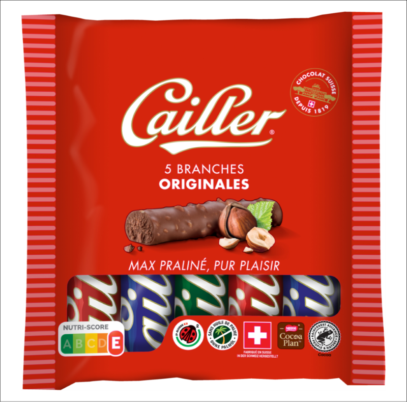 Branches Cailler  originales chocolat au lait 5x23g